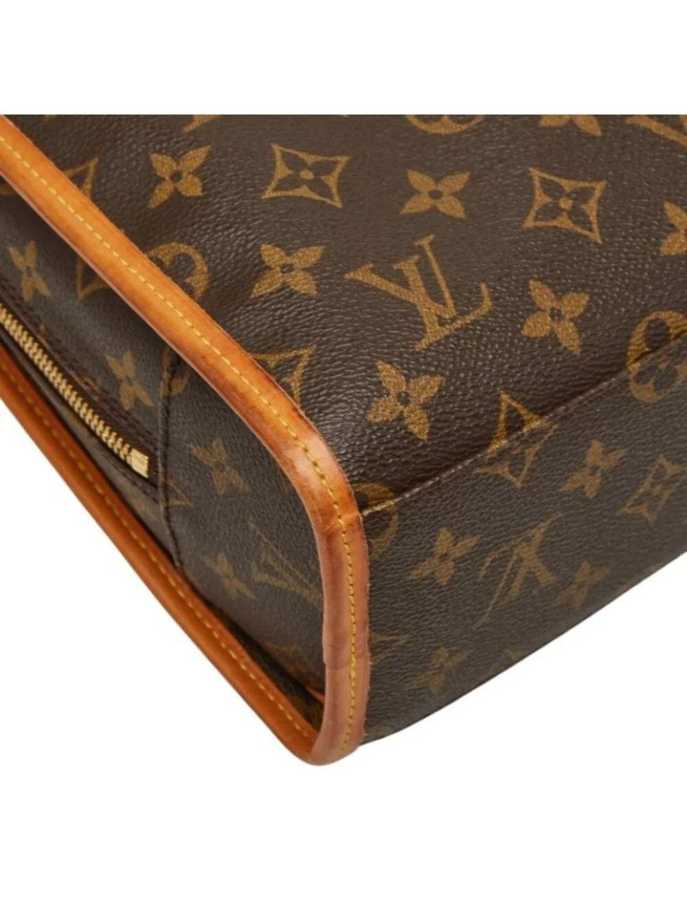 Louis Vuitton Monogram Rivoli Business Briefcase Document Brown Leather 1